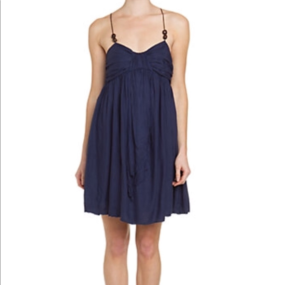 Southern Frock Blue Crinkle Sundress NEVER WORN